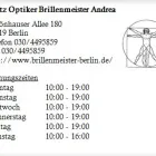 Unternehmen 1 Bild PLÖTZ OPTIKER BRILLENMEISTER ANDREA Optiker am Berlin BE