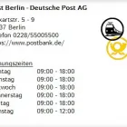 Unternehmen 1 Bild POST BERLIN - DEUTSCHE POST AG Postämter, Poststellen am Berlin BE