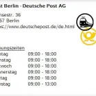 Unternehmen 1 Bild POST BERLIN - DEUTSCHE POST AG Postämter, Poststellen am Berlin BE
