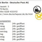 Unternehmen 1 Bild POST BERLIN - DEUTSCHE POST AG Postämter, Poststellen am Berlin BE