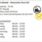 Unternehmen 1 Bild POST BÜNDE - DEUTSCHE POST AG Postämter, Poststellen am Bünde NW