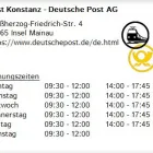 Unternehmen 1 Bild POST KONSTANZ - DEUTSCHE POST AG Postämter, Poststellen am Insel Mainau BW