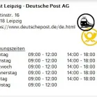 Unternehmen 1 Bild POST LEIPZIG - DEUTSCHE POST AG Postämter, Poststellen am Leipzig SN