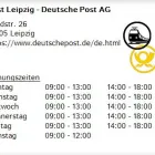Unternehmen 1 Bild POST LEIPZIG - DEUTSCHE POST AG Postämter, Poststellen am Leipzig SN