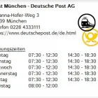 Unternehmen 1 Bild POST MÜNCHEN - DEUTSCHE POST AG Postämter, Poststellen am München BY