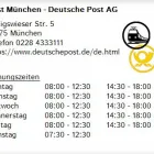 Unternehmen 1 Bild POST MÜNCHEN - DEUTSCHE POST AG Postämter, Poststellen am München BY