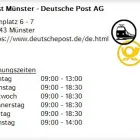 Unternehmen 1 Bild POST MÜNSTER - DEUTSCHE POST AG Postämter, Poststellen am Münster NW