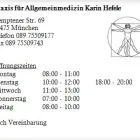 Unternehmen 1 Bild PRAXIS FÜR ALLGEMEINMEDIZIN KARIN HEFELE Ärzte am München BY