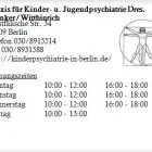 Unternehmen 1 Bild PRAXIS FÜR KINDER- U. JUGENDPSYCHIATRIE DRES. MANKER/WITTHINRICH Ärzte am Berlin BE