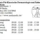 Unternehmen 1 Bild PRAXIS FÜR KLASSISCHE DERMATOLOGIE UND ÄSTHETISCHE MEDIZIN Ärzte am Berlin BE