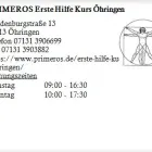 Unternehmen 1 Bild PRIMEROS ERSTE HILFE KURS ÖHRINGEN Schulen & Fortbildung am Öhringen BW
