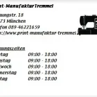 Unternehmen 1 Bild PRINT-MANUFAKTUR TREMMEL Textilbearbeitung, Textilverarbeitung am München BY