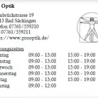 Unternehmen 1 Bild PRO OPTIK Optiker am Bad Säckingen BW