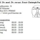 Unternehmen 1 Bild PROF. DR. MED. DR. RER NAT. ERNST-CHRISTOPH FOERSTER Ärzte am Münster NW