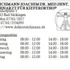 Unternehmen 1 Bild REICHMANN JOACHIM DR. MED.DENT. ZAHNARZT FÜR KIEFERORTHOP. Ärzte am Bad Säckingen BW