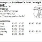 Unternehmen 1 Bild RHEUMAPRAXIS RUHR HERR DR. MED. LUDWIG H. KALTHOFF Ärzte am Herne NW
