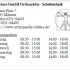 Unternehmen 1 Bild RIDDERS GMBH ORTHOPÄDIE - SCHUHTECHNIK Orthopädische Schuhmachereien am Münster NW