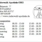 Unternehmen 1 Bild RIEDERWALD-APOTHEKE OHG Gesundheitsdienste am Frankfurt HE