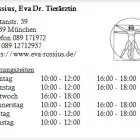 Unternehmen 1 Bild ROSSIUS, EVA DR. TIERÄRZTIN Ärzte am München BY