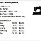 Unternehmen 1 Bild SAMMER MODEAGENTUR Textil, Bekleidung Einzelhandel am Berlin-Lichterfelde BE