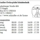 Unternehmen 1 Bild SCHINDLER ORTHOPÄDIE SCHUHTECHNIK Ärzte am Siegen NW