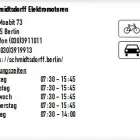 Unternehmen 1 Bild SCHMIDTSDORFF ELEKTROMOTOREN Kfz-Dienstleistungen am Berlin BE