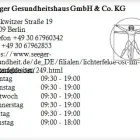 Unternehmen 1 Bild SEEGER GESUNDHEITSHAUS GMBH & CO. KG Orthopädie, Sanitätshäuser am Berlin BE