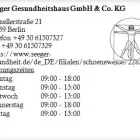 Unternehmen 1 Bild SEEGER GESUNDHEITSHAUS GMBH & CO. KG Orthopädie, Sanitätshäuser am Berlin BE