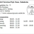 Unternehmen 1 Bild SEIDEL CHRISTINE DIPL.-STOM. ZAHNÄRZTIN Ärzte am Zwickau SN