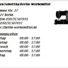 Unternehmen 1 Bild SÖREN SOBOTTKA BERLIN-WERBEMITTEL Textil, Bekleidung Einzelhandel am Berlin BE