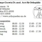 Unternehmen 1 Bild STUMPE GOSWIN DR.MED. ARZT FÜR ORTHOPÄDIE Ärzte am Münster NW