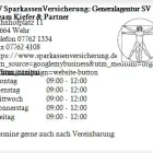 Unternehmen 1 Bild SV SPARKASSENVERSICHERUNG: GENERALAGENTUR SV TEAM KIEFER & PARTNER Versicherung am Wehr BW