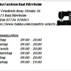 Unternehmen 1 Bild TAKKO FASHION BAD DÜRRHEIM Textil, Bekleidung Einzelhandel am Bad Dürrheim BW
