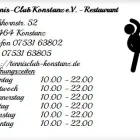 Unternehmen 1 Bild TENNIS-CLUB KONSTANZ E.V. - RESTAURANT Tennis-Vereine am Konstanz BW