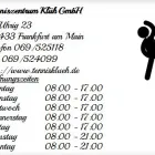 Unternehmen 1 Bild TENNISZENTRUM KLÜH GMBH Öffentliche Sporteinrichtungen am Frankfurt Am Main HE