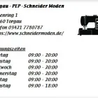 Unternehmen 1 Bild TORGAU - PEP - SCHNEIDER MODEN Textil, Bekleidung Einzelhandel am Torgau SN