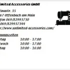 Unternehmen 1 Bild UNLIMITED ACCESSORIES GMBH Textil, Bekleidung Einzelhandel am Offenbach Am Main HE