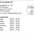 Unternehmen 1 Bild VITAL-APOTHEKE E.K. Gesundheitsdienste am Zwickau SN