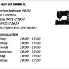 Unternehmen 1 Bild VON DER AA GMBH H. Textil, Bekleidung Einzelhandel am Bremen HB