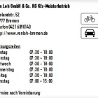 Unternehmen 1 Bild VON LOH GMBH & CO. KG KFZ-MEISTERBETRIEB Werkstätten (Pkw) am Bremen HB