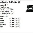 Unternehmen 1 Bild WEISE FASHION GMBH & CO. KG Produktion und Vertrieb von Textil/Bekleidung am Fichtenau BW