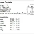 Unternehmen 1 Bild WESTEND-APOTHEKE Gesundheitsdienste am Offenbach HE