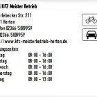 Unternehmen 1 Bild ZAHL KFZ MEISTER BETRIEB Werkstätten (Pkw) am Herten NW