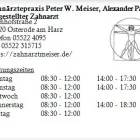 Unternehmen 1 Bild ZAHNÄRZTEPRAXIS PETER W. MEISER, ALEXANDER PAUS ANGESTELLTER ZAHNARZT Ärzte am Osterode Am Harz NI