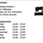 Unternehmen 1 Bild ZERO STORE Textil, Bekleidung Einzelhandel am München BY