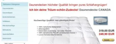 Unternehmen 1 Bild BETTWAREN PROMAX ONLINE SHOP DAUNEN-FEDERN Werbung am Augsburg BY