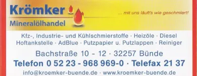 Unternehmen 9 Bild KRÖMKER MINERALÖLHANDELS GMBH Ölraffinerie am Bünde NW