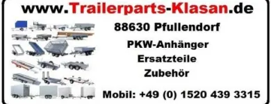 Unternehmen 1 Bild TRAILERPARTS KLASAN Verleihunternehmen, Vermietungsunternehmen, Vermittlungsunternehmen am Pfullendorf BW