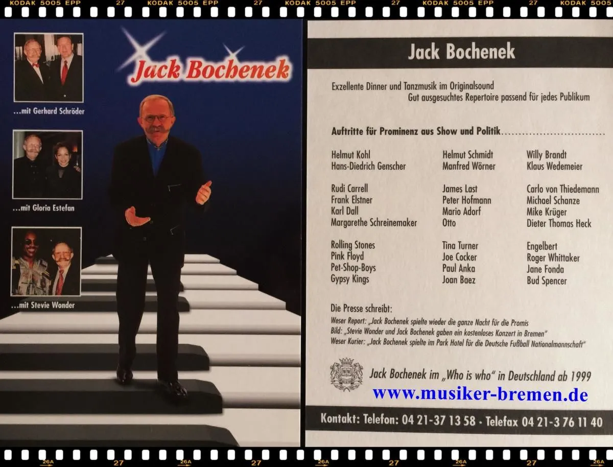 Unternehmen 1 Bild JACK BOCHENEK = TOP MUSIKER IN BREMEN